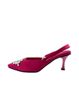 Slingback satinados