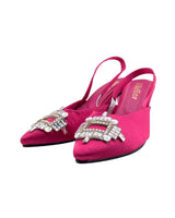 Slingback satinados