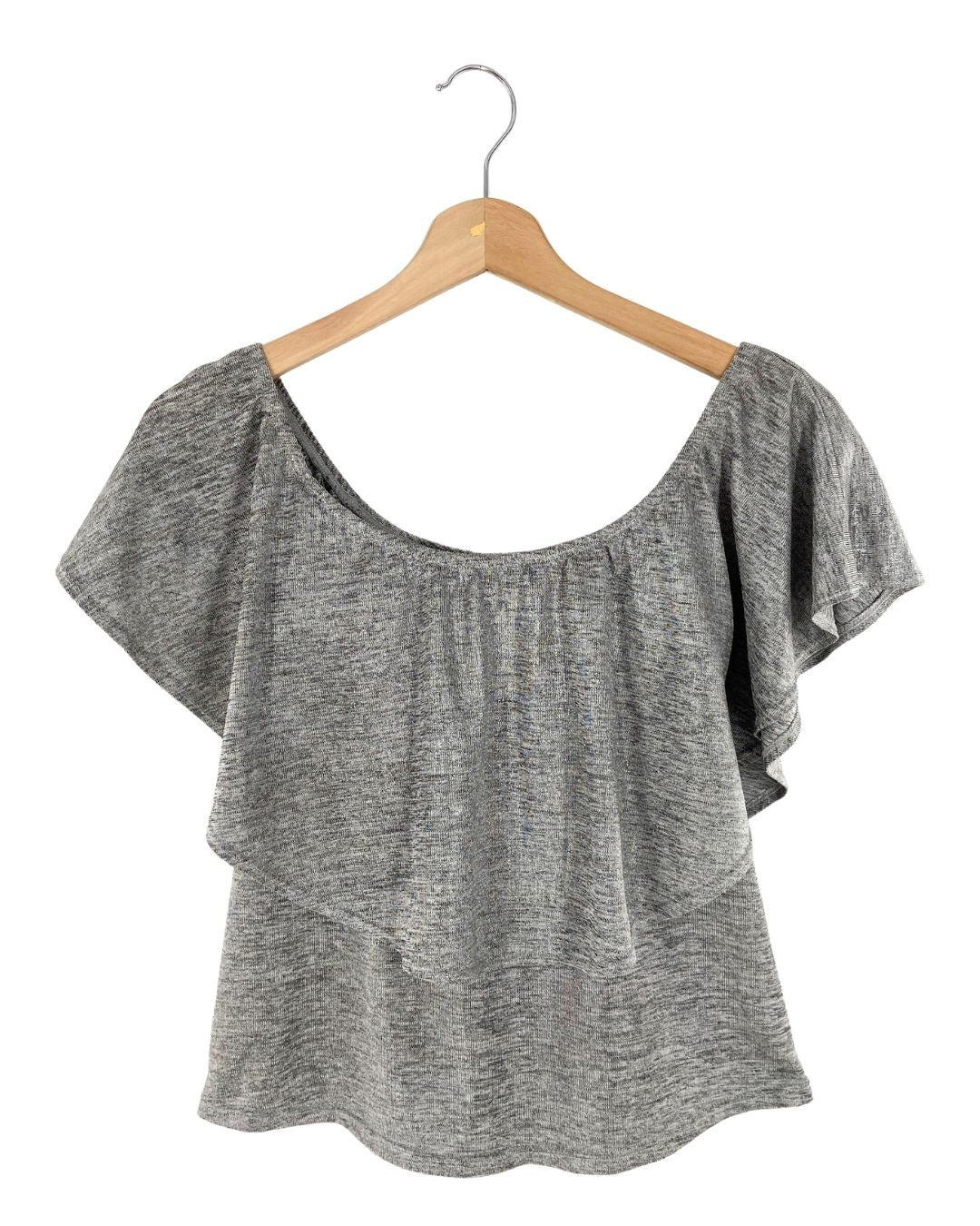 Blusa con capa brillante