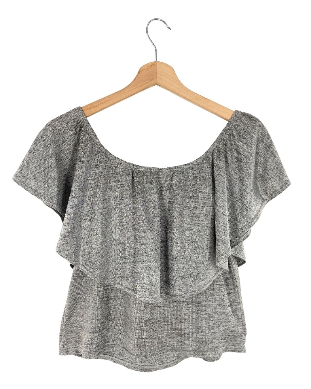 Blusa con capa brillante