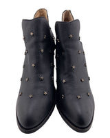 Botines en cuero con taches