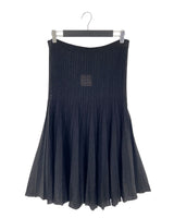 Falda midi traslucida