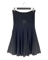 Falda midi traslucida