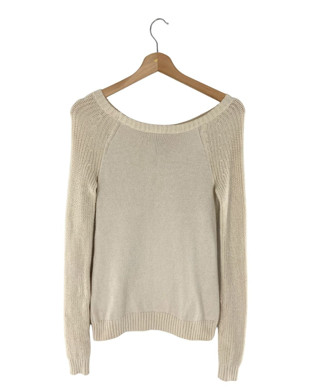 Jersey cuello amplio tejido