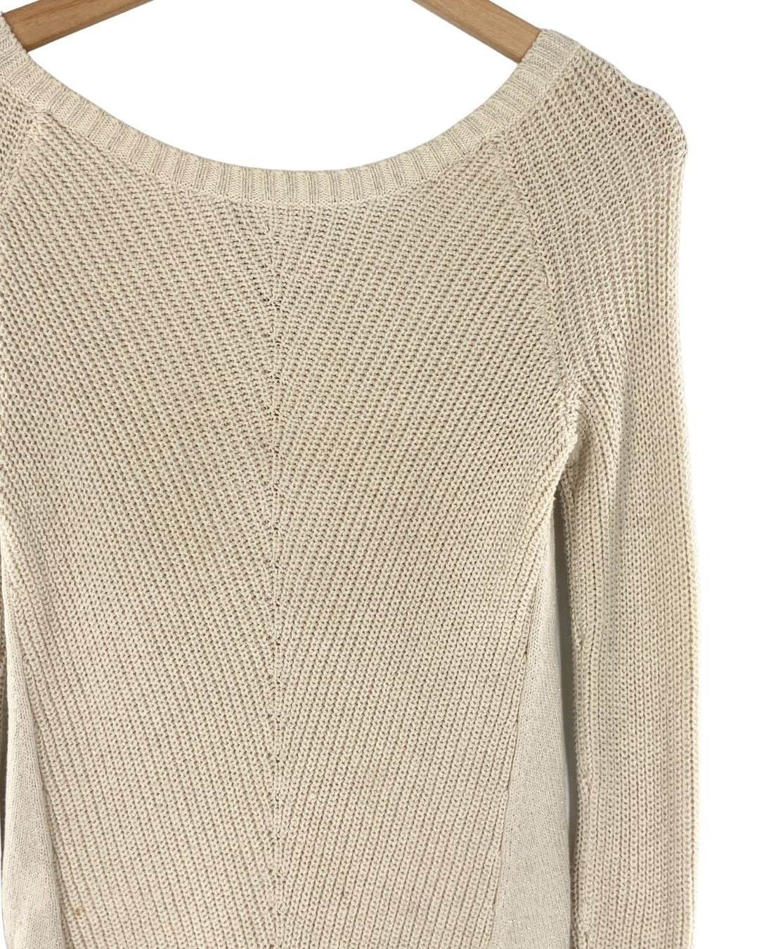 Jersey cuello amplio tejido