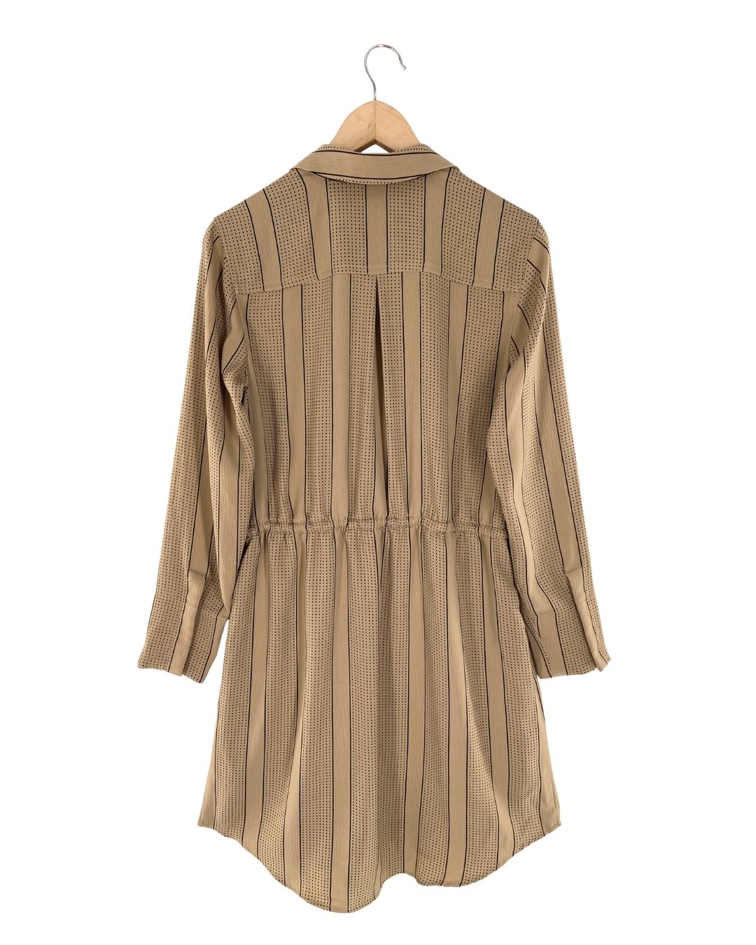 Vestido midi print lineas
