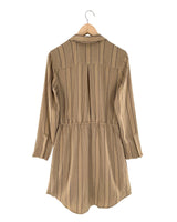 Vestido midi print lineas