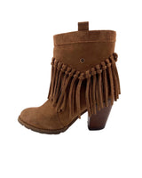 Botas en cuero con flecos