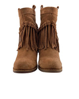 Botas en cuero con flecos
