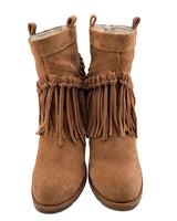 Botas en cuero con flecos