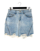 Falda mini con taches