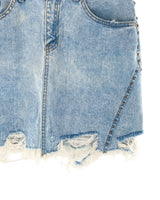 Falda mini con taches