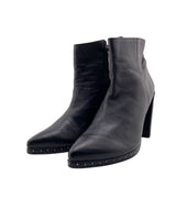 Botines de tacon en cuero