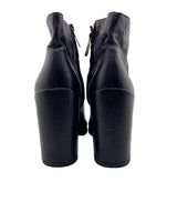 Botines de tacon en cuero