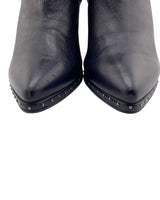 Botines de tacon en cuero
