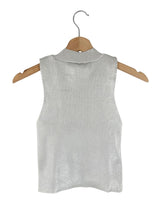 Blusa sleeveless metalizado