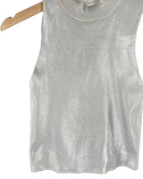 Blusa sleeveless metalizado