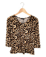 Blusa 3/4 animal print