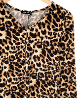 Blusa 3/4 animal print