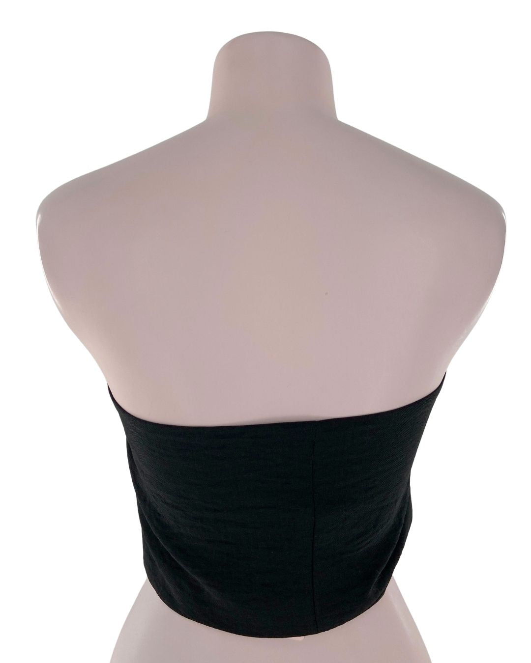 Blusa strapless abotonados