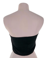 Blusa strapless abotonados