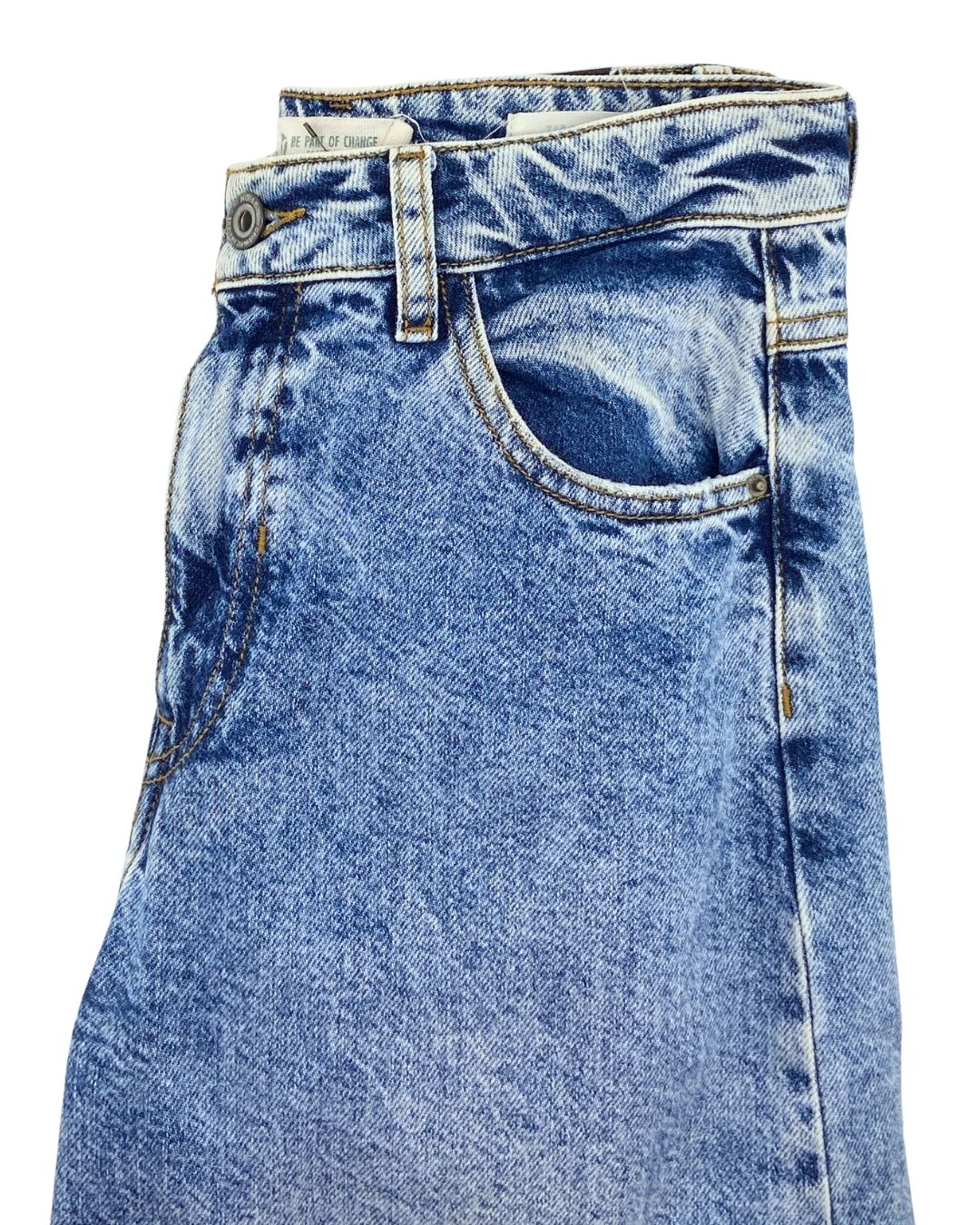 Jean wide leg rigido