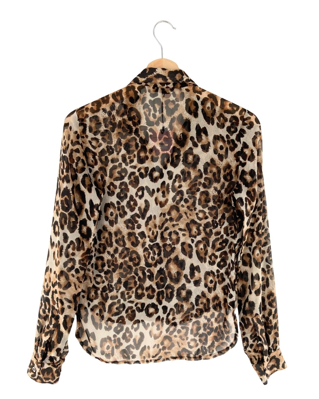 Camisa traslucida animal print