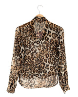 Camisa traslucida animal print
