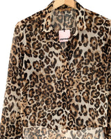Camisa traslucida animal print