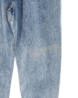 Jean slouchy rigido encauchado