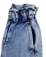 Jean slouchy rigido encauchado