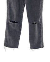 Jean rigido wide leg destroyed