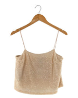 Blusa de tiras en lentejuelas