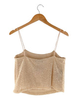 Blusa de tiras en lentejuelas