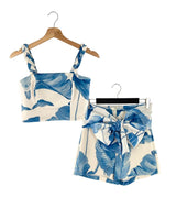 Set de top y short anudado
