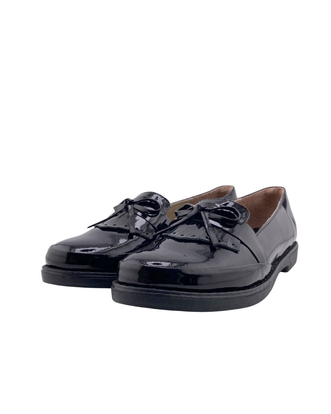 Mocasines de tacon en charol