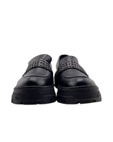 Mocasines en cuero con taches