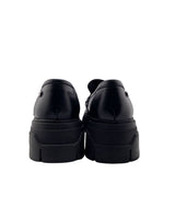 Mocasines en cuero con taches