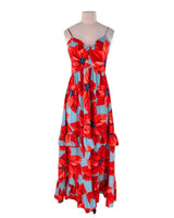 Maxi vestido de tiras print