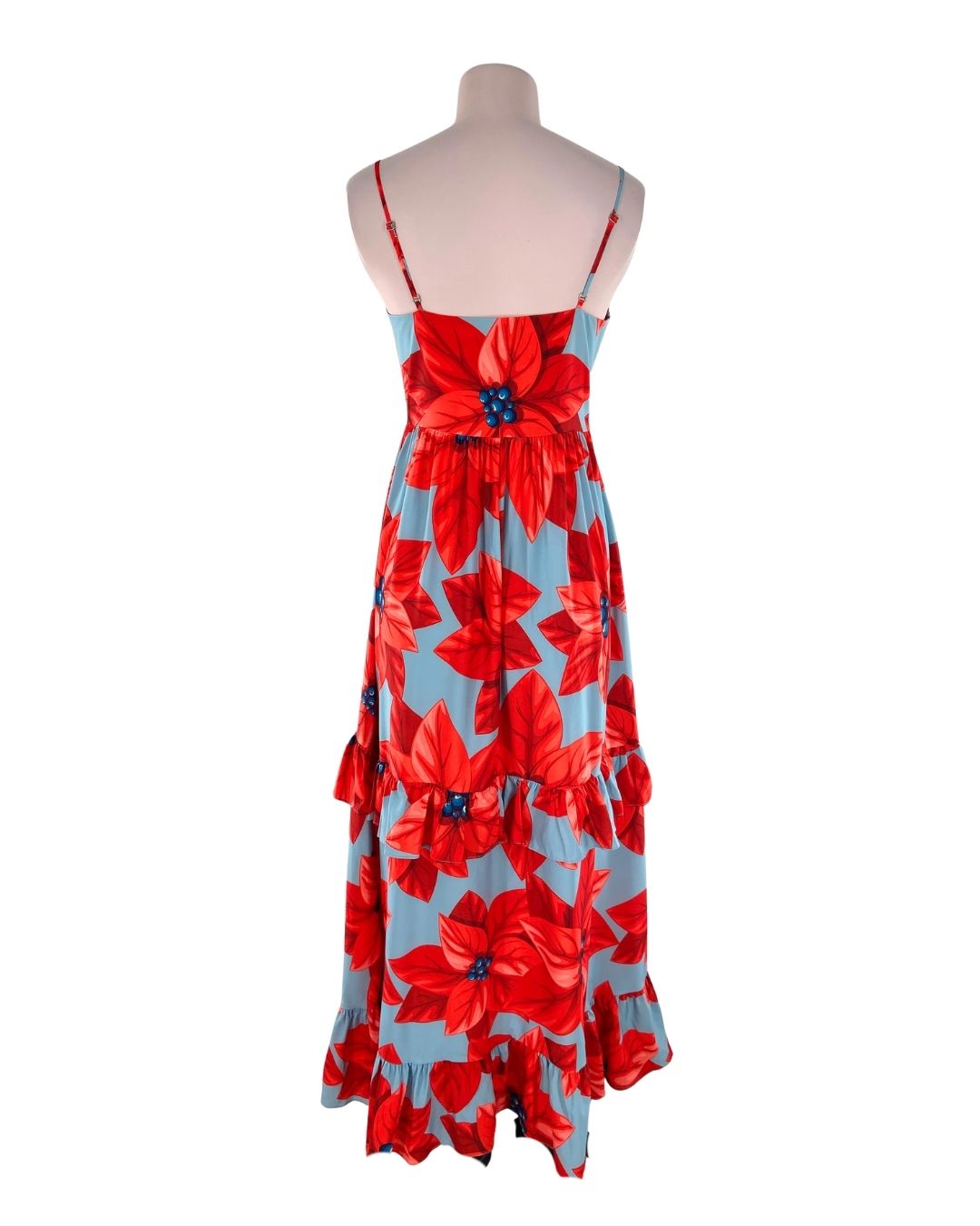 Maxi vestido de tiras print