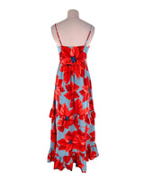 Maxi vestido de tiras print