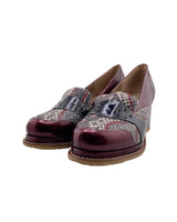Mocasines de tacon en charol
