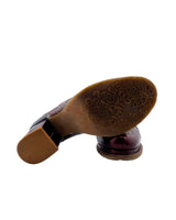 Mocasines de tacon en charol