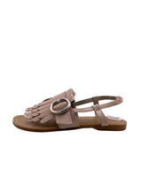 Sandalias planas en cuero