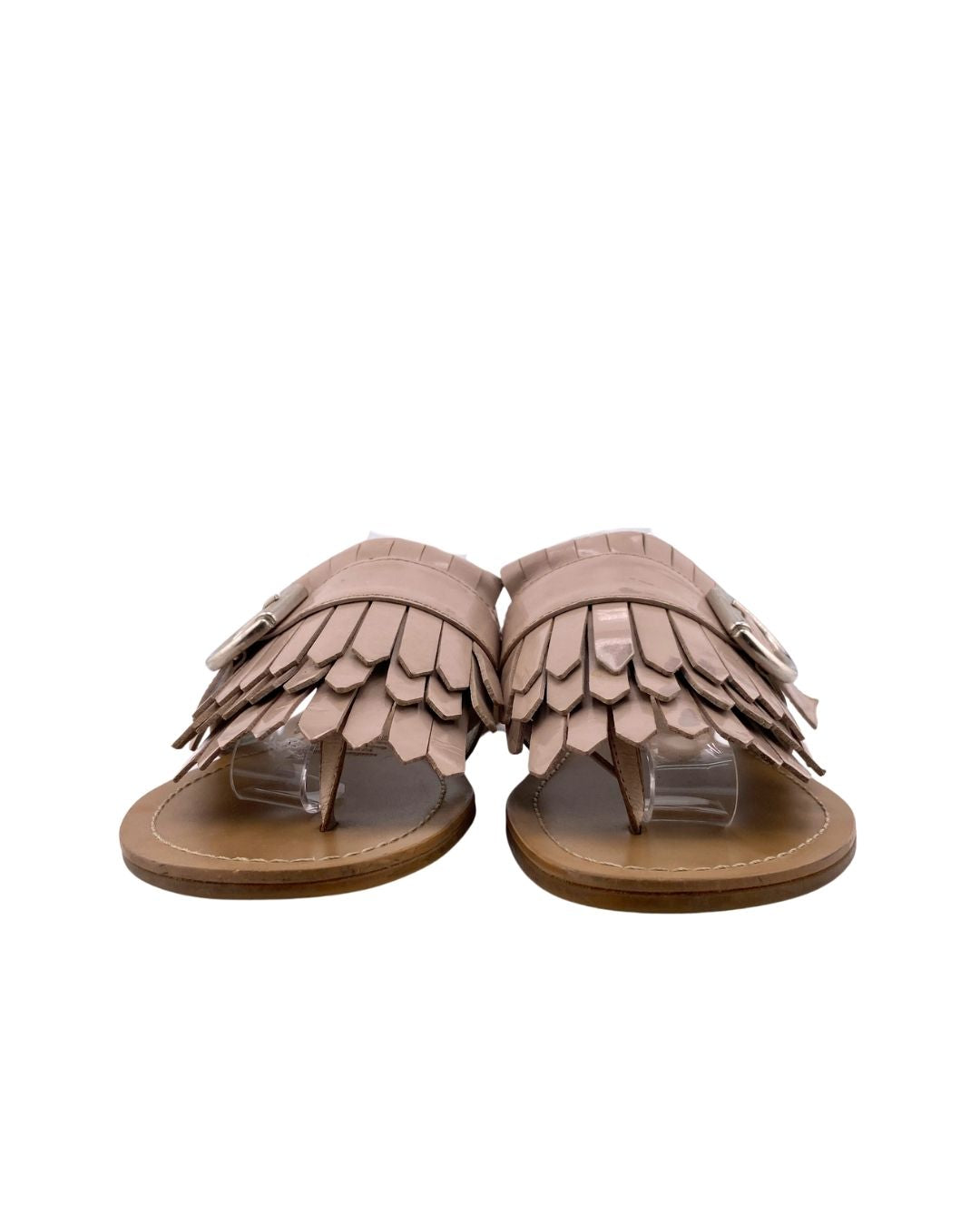 Sandalias planas en cuero