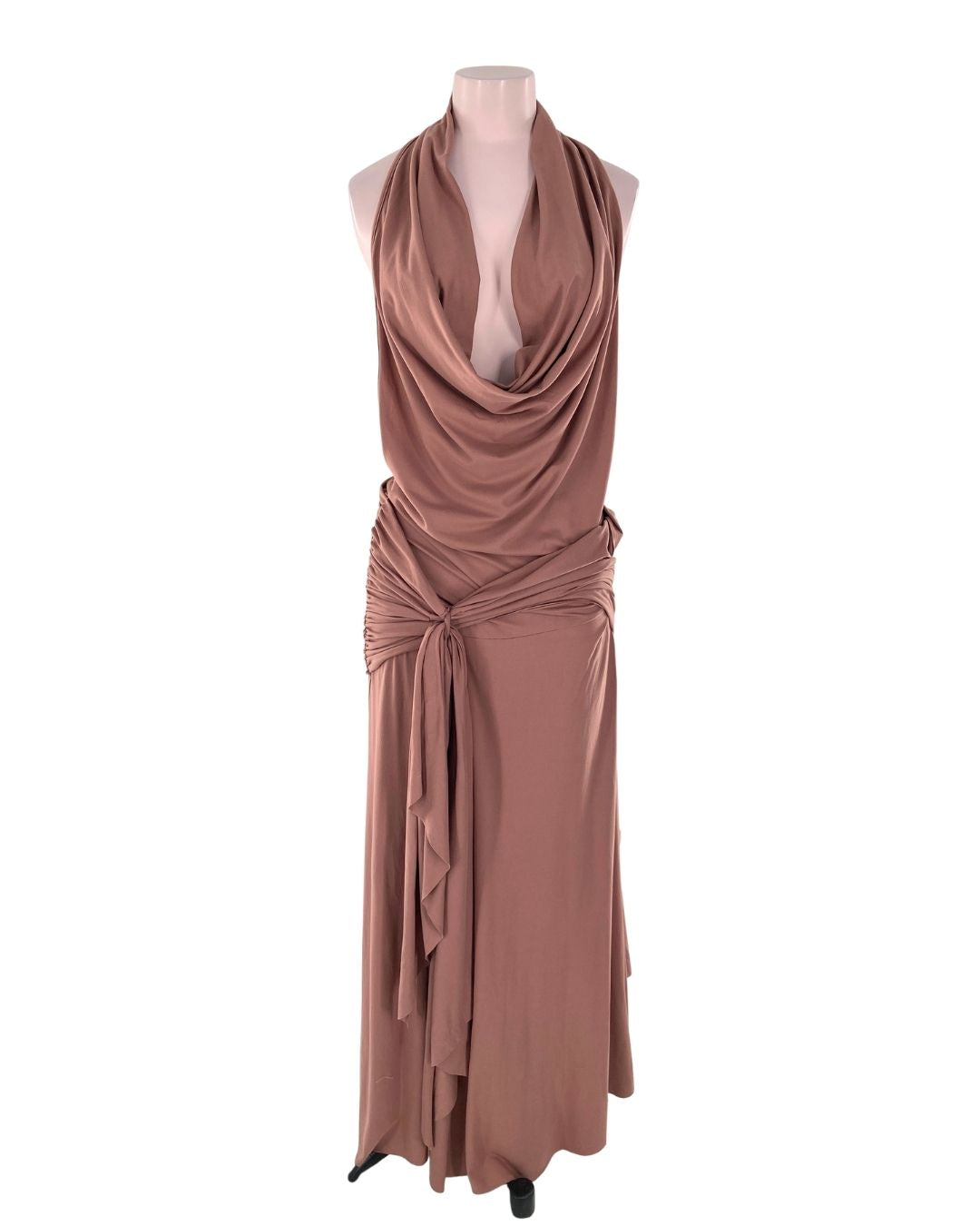 Maxi vestido cuello caido