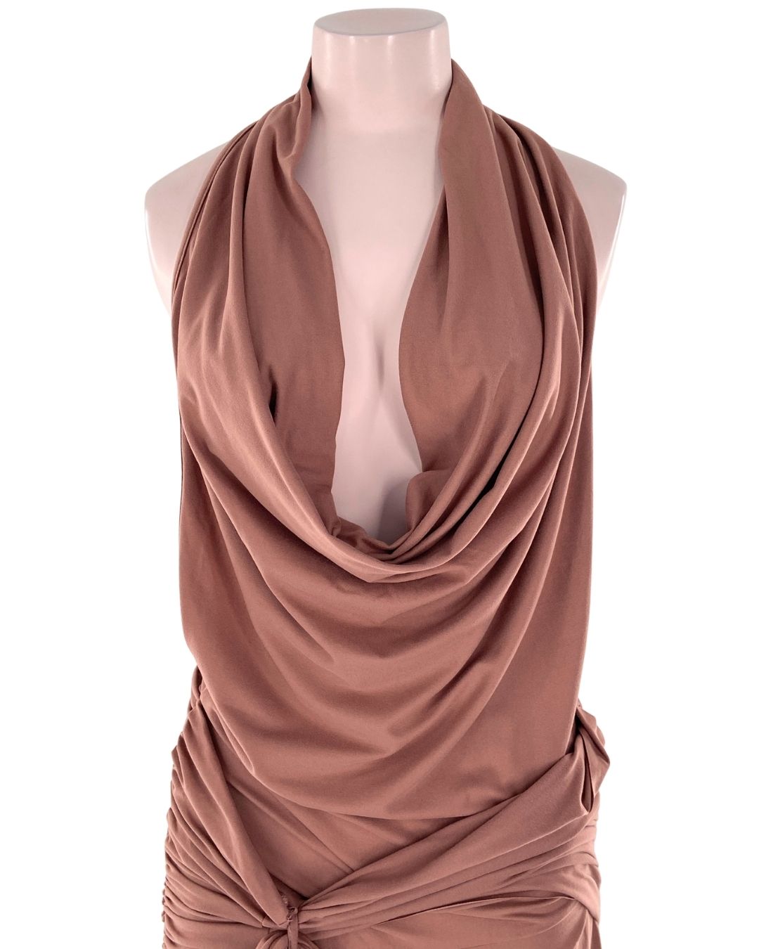 Maxi vestido cuello caido