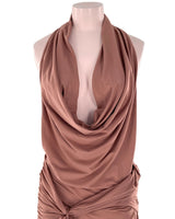 Maxi vestido cuello caido