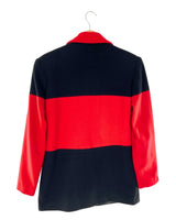 Chaqueta abotonada color block