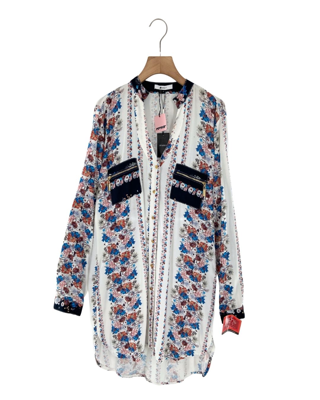 Vestido abotonado manga larga